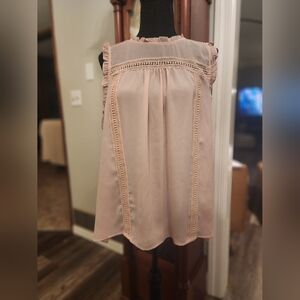 a.n.a sleeveless blouse, pink, size large